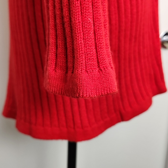 80s Red Knit Sweater Ivano Boni - Picture 5 of 10